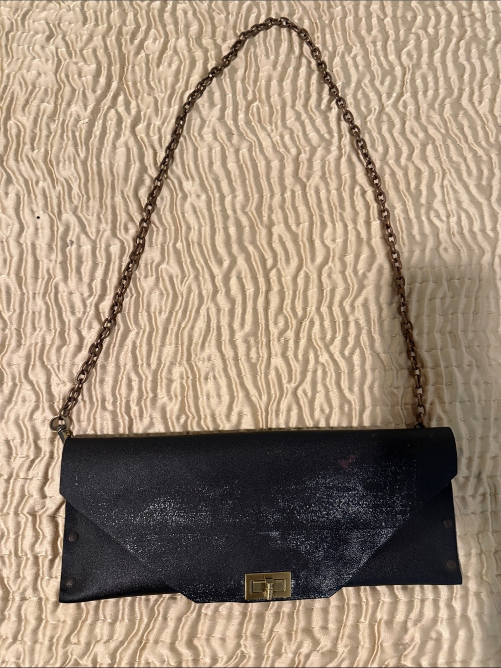 Black Envelope Chain Shoulder Bag